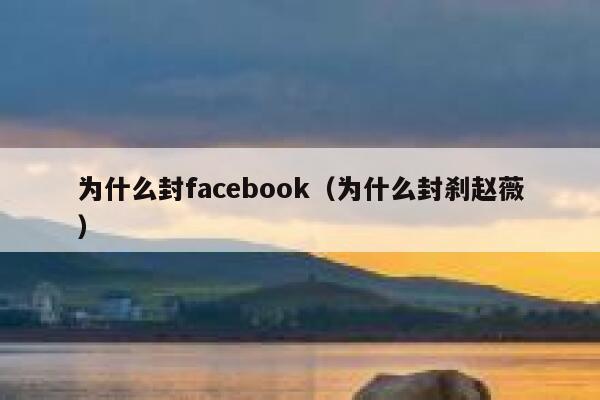 为什么封facebook(为什么封刹赵薇) 第1张 为什么封facebook(为什么封刹赵薇) 第1张