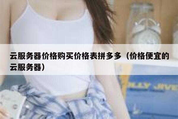 云服务器价格购买价格表拼多多（价格便宜的云服务器） 第1张