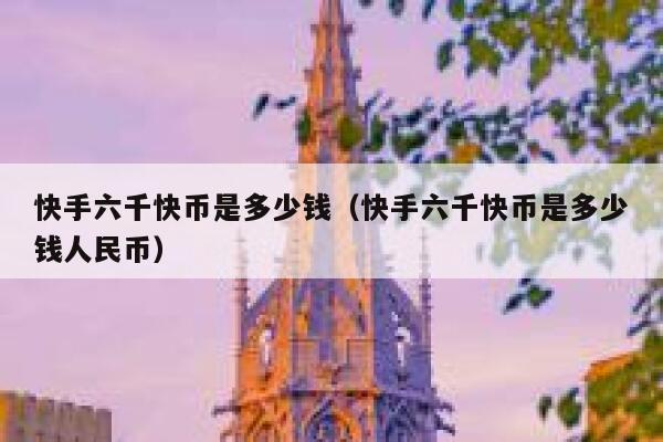 快手六千快币是多少钱（快手六千快币是多少钱人民币） 第1张