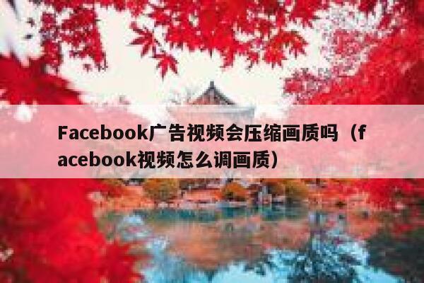 Facebook广告视频会压缩画质吗（facebook视频怎么调画质） 第1张