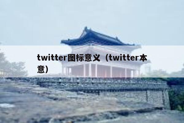 twitter图标意义（twitter本意） 第1张
