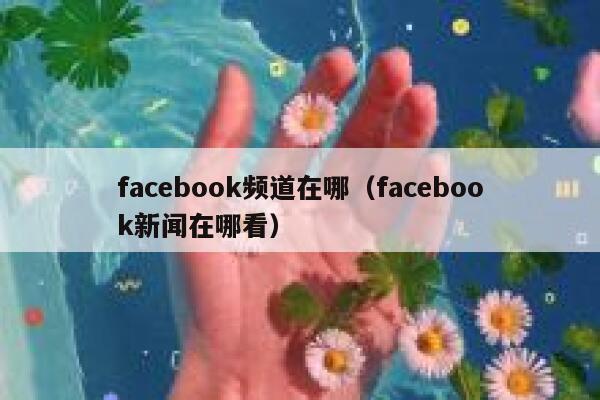 facebook频道在哪（facebook新闻在哪看） 第1张
