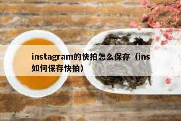 instagram的快拍怎么保存（ins如何保存快拍） 第1张