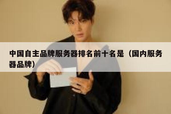 中国自主品牌服务器排名前十名是（国内服务器品牌） 第1张