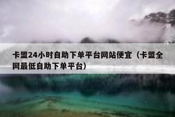 卡盟24小时自助下单平台网站便宜（卡盟全网最低自助下单平台） 第1张