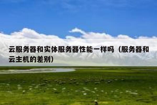 云服务器和实体服务器性能一样吗（服务器和云主机的差别） 第1张