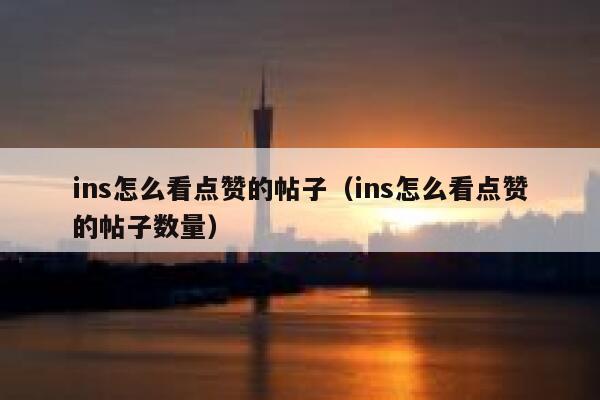 ins怎么看点赞的帖子（ins怎么看点赞的帖子数量） 第1张