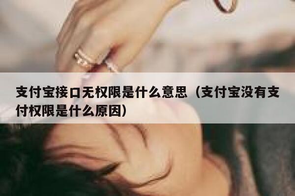 支付宝接口无权限是什么意思(支付宝没有支付权限是什么原因) 第1张 支付宝接口无权限是什么意思(支付宝没有支付权限是什么原因) 第1张