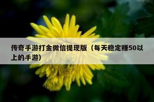 传奇手游打金微信提现版(每天稳定赚50以上的手游) 第1张 传奇手游打金微信提现版(每天稳定赚50以上的手游) 第1张