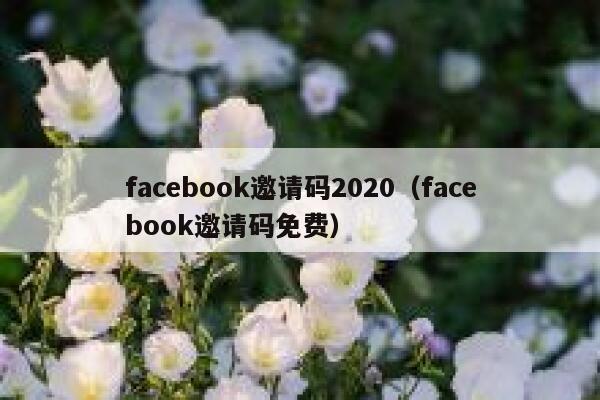 facebook邀请码2020（facebook邀请码免费） 第1张