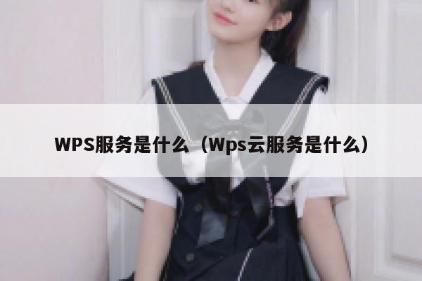 WPS服务是什么（Wps云服务是什么） 第1张