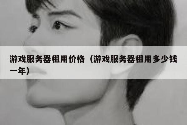 游戏服务器租用价格（游戏服务器租用多少钱一年） 第1张