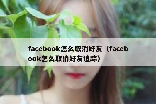 facebook怎么取消好友(facebook怎么取消好友追踪) 第1张 facebook怎么取消好友(facebook怎么取消好友追踪) 第1张