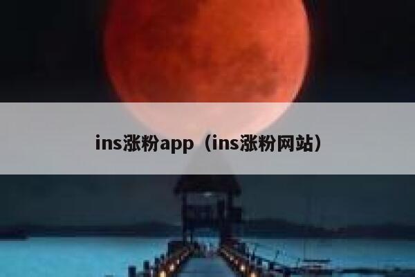 ins涨粉app（ins涨粉网站） 第1张