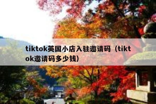 tiktok英国小店入驻邀请码（tiktok邀请码多少钱） 第1张