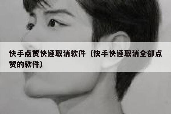 快手点赞快速取消软件（快手快速取消全部点赞的软件） 第1张