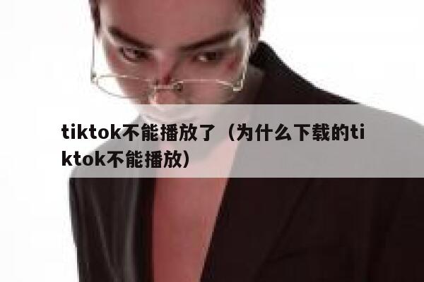 tiktok不能播放了（为什么下载的tiktok不能播放） 第1张