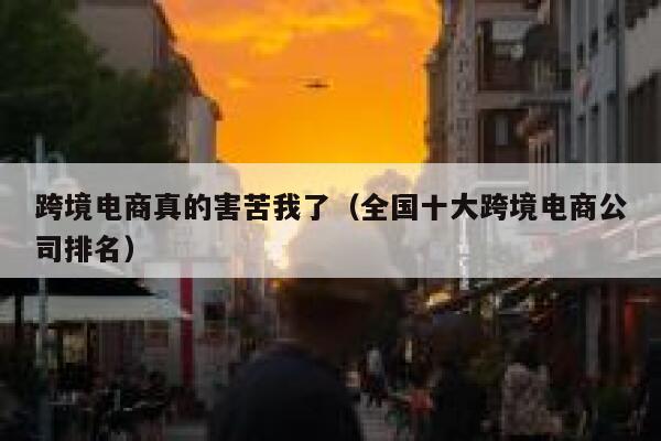跨境电商真的害苦我了（全国十大跨境电商公司排名） 第1张