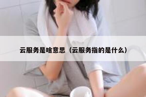 云服务是啥意思(云服务指的是什么) 第1张 云服务是啥意思(云服务指的是什么) 第1张