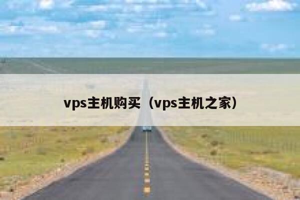 vps主机购买（vps主机之家） 第1张
