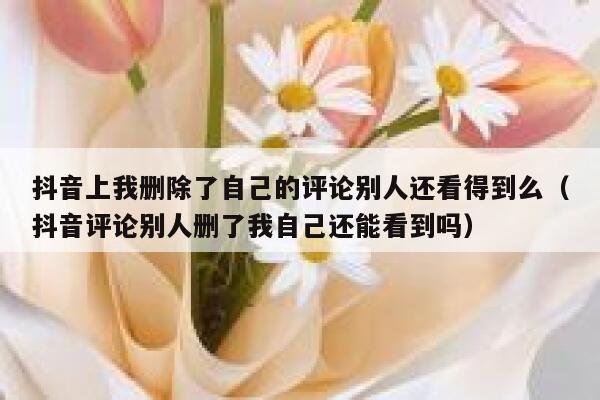 抖音上我删除了自己的评论别人还看得到么（抖音评论别人删了我自己还能看到吗） 第1张