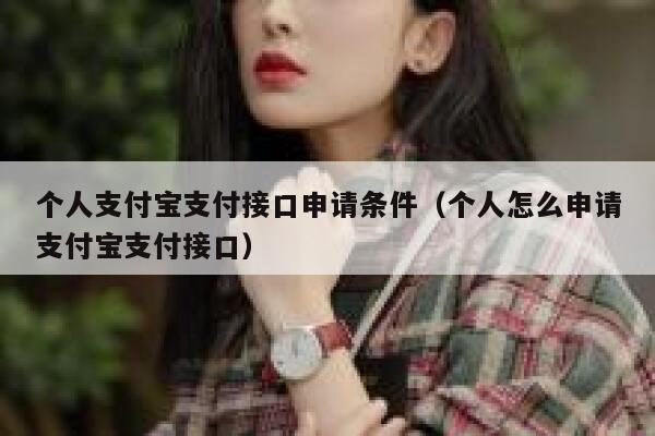 个人支付宝支付接口申请条件（个人怎么申请支付宝支付接口） 第1张