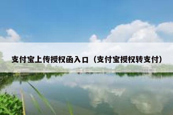 支付宝上传授权函入口（支付宝授权转支付） 第1张