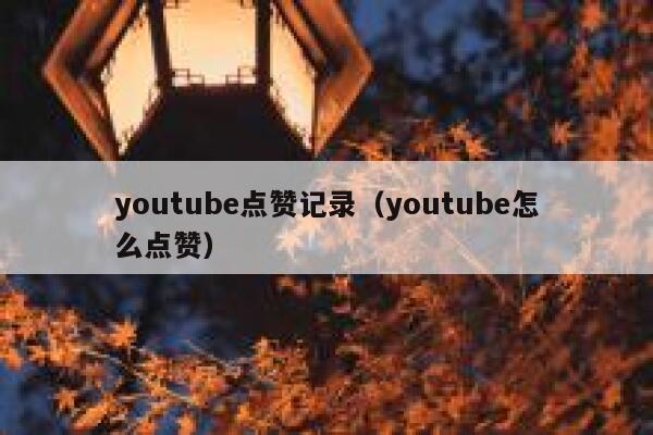 youtube点赞记录(youtube怎么点赞) 第1张 youtube点赞记录(youtube怎么点赞) 第1张