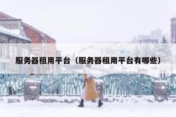 服务器租用平台（服务器租用平台有哪些） 第1张