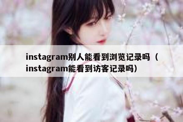 instagram别人能看到浏览记录吗（instagram能看到访客记录吗） 第1张