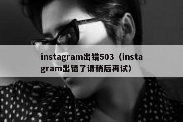 instagram出错503(instagram出错了请稍后再试) 第1张 instagram出错503(instagram出错了请稍后再试) 第1张