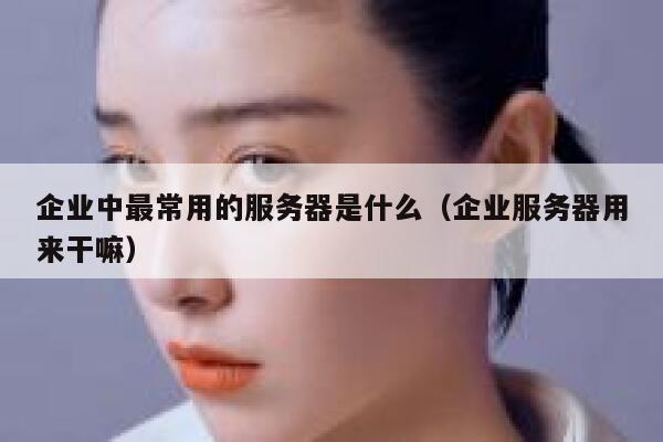 企业中最常用的服务器是什么(企业服务器用来干嘛) 第1张 企业中最常用的服务器是什么(企业服务器用来干嘛) 第1张