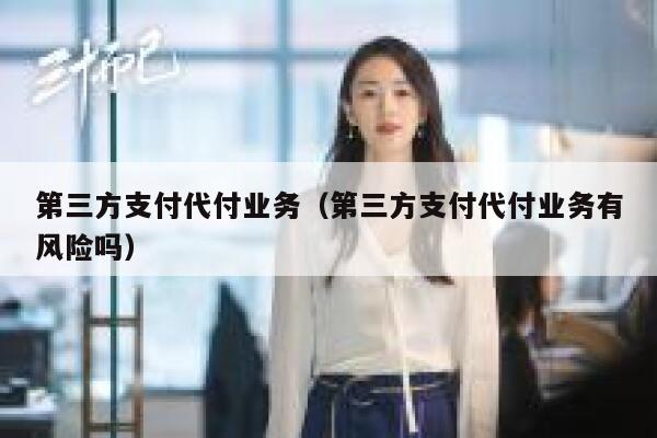 第三方支付代付业务（第三方支付代付业务有风险吗） 第1张