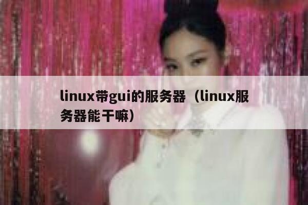 linux带gui的服务器（linux服务器能干嘛） 第1张