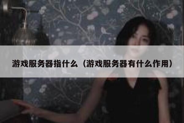 游戏服务器指什么（游戏服务器有什么作用） 第1张