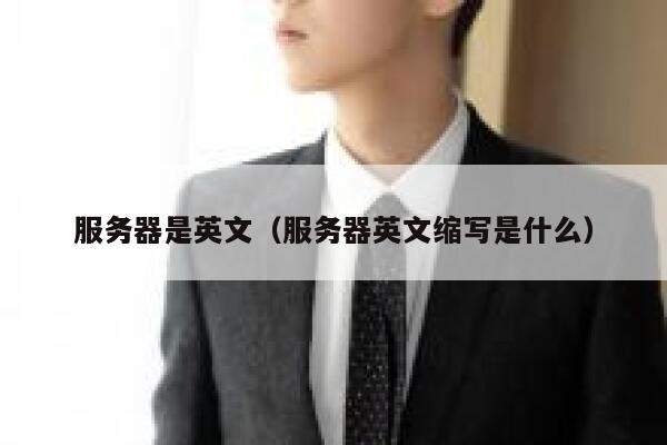 服务器是英文（服务器英文缩写是什么） 第1张