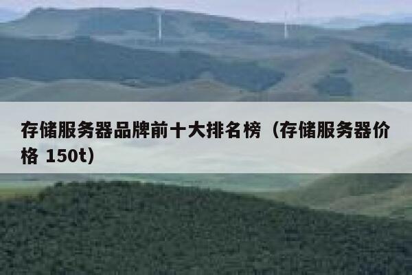 存储服务器品牌前十大排名榜（存储服务器价格 150t） 第1张