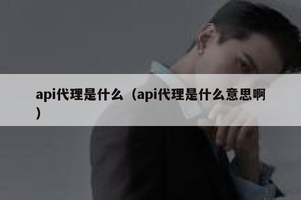 api代理是什么（api代理是什么意思啊） 第1张