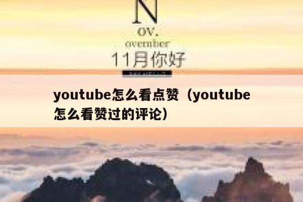 youtube怎么看点赞（youtube怎么看赞过的评论） 第1张