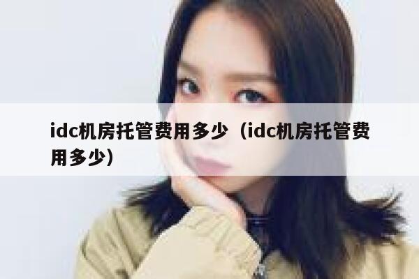 idc机房托管费用多少（idc机房托管费用多少） 第1张