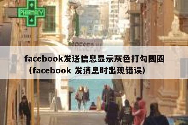 facebook发送信息显示灰色打勾圆圈（facebook 发消息时出现错误） 第1张