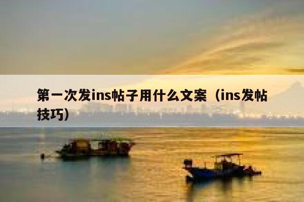 第一次发ins帖子用什么文案（ins发帖技巧） 第1张