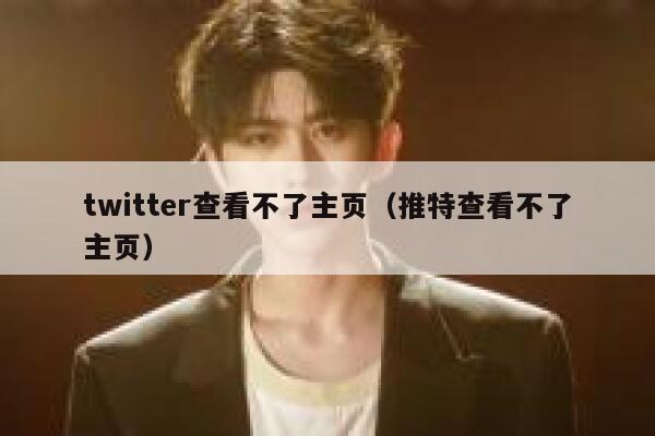 twitter查看不了主页（推特查看不了主页） 第1张