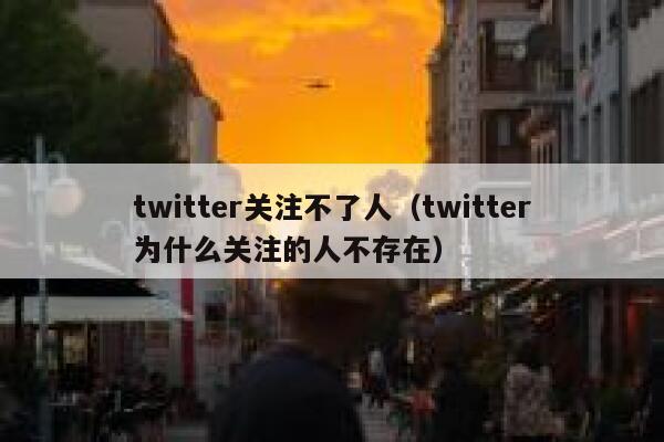 twitter关注不了人（twitter为什么关注的人不存在） 第1张