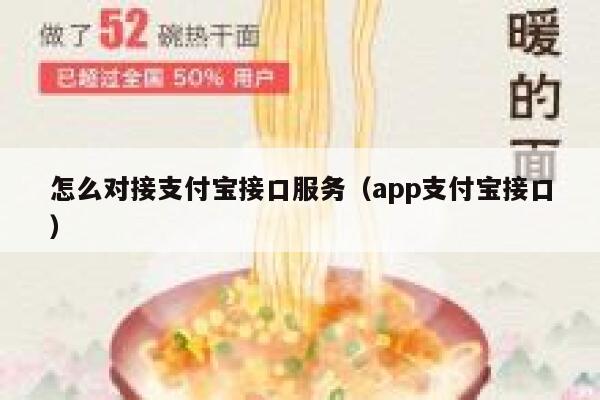 怎么对接支付宝接口服务（app支付宝接口） 第1张