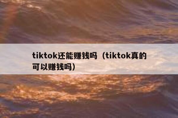 tiktok还能赚钱吗（tiktok真的可以赚钱吗） 第1张