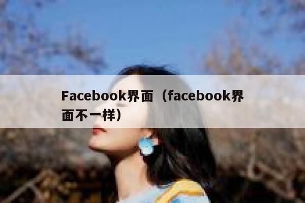 Facebook界面（facebook界面不一样） 第1张