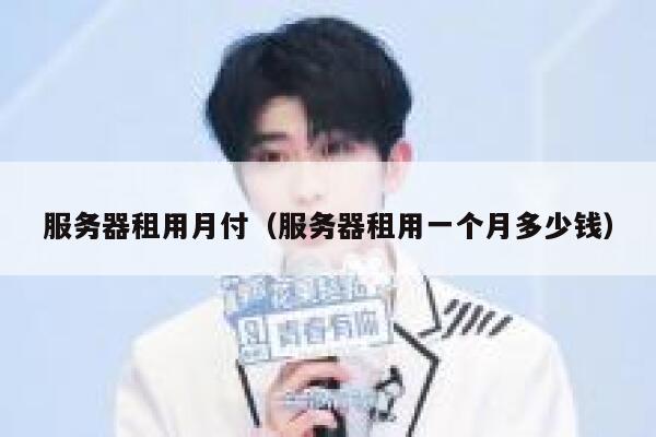 服务器租用月付（服务器租用一个月多少钱） 第1张