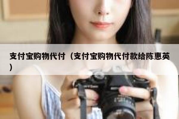 支付宝购物代付（支付宝购物代付款给陈惠英） 第1张