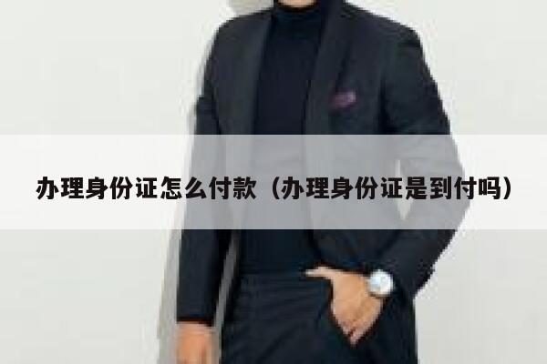 办理身份证怎么付款（办理身份证是到付吗） 第1张